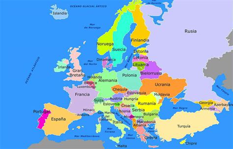 los paises de europa